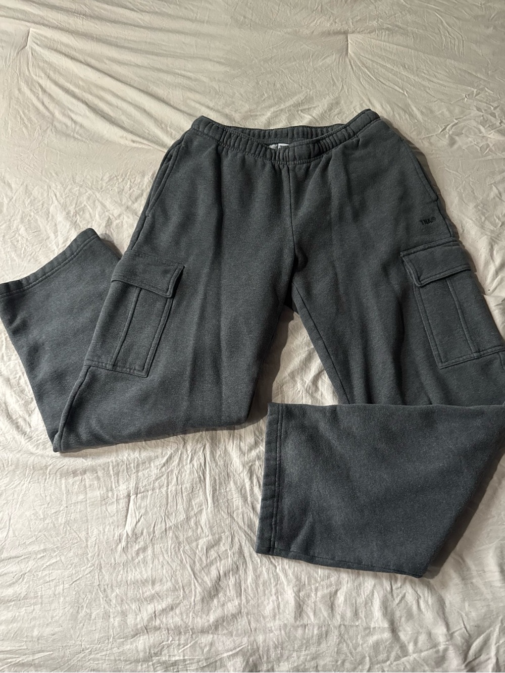 Aritzia Charcoal Gray Cargo Track Pants